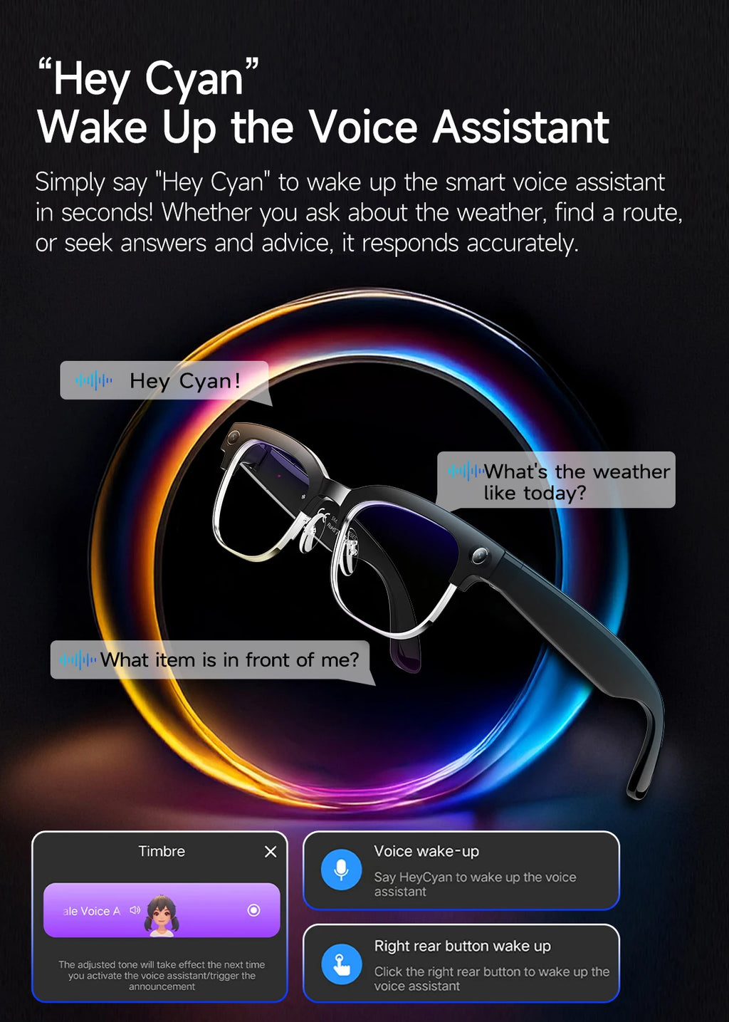 2026 World Premiere 4K HD Camera AI Smart Glasses 800W Pixel Camera 1080P Video AI Photo Recognition Call Travel abroad Glasses