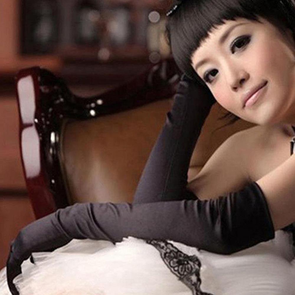 Dress Formal Women Long Gloves Opera Wedding Bridal Evening Party Glove Red White