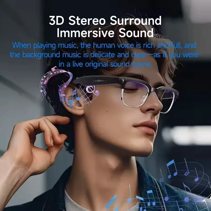 2026 World Premiere 4K HD Camera AI Smart Glasses 800W Pixel Camera 1080P Video AI Photo Recognition Call Travel abroad Glasses