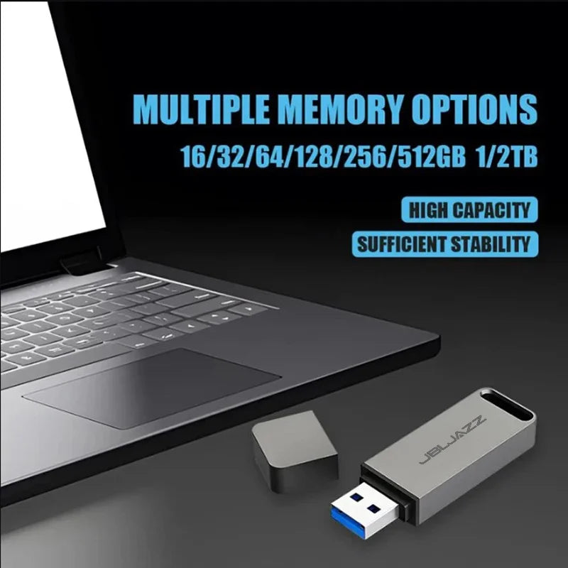 USB Flash Drive 512GB OTG USB 3.1 Metal Pendrive 256GB File Transfer USB 128GB Memory Stick For Computers Phone Business Gift