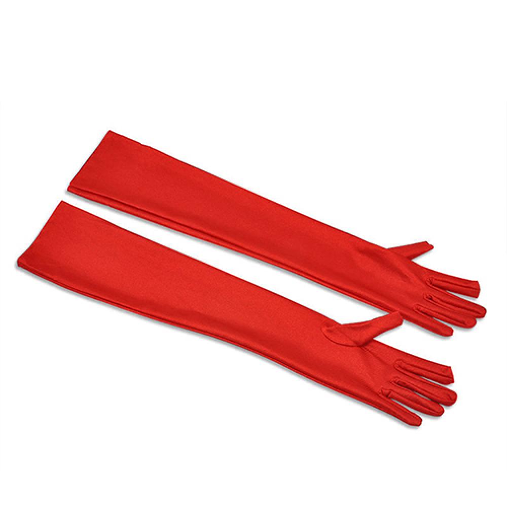 Dress Formal Women Long Gloves Opera Wedding Bridal Evening Party Glove Red White