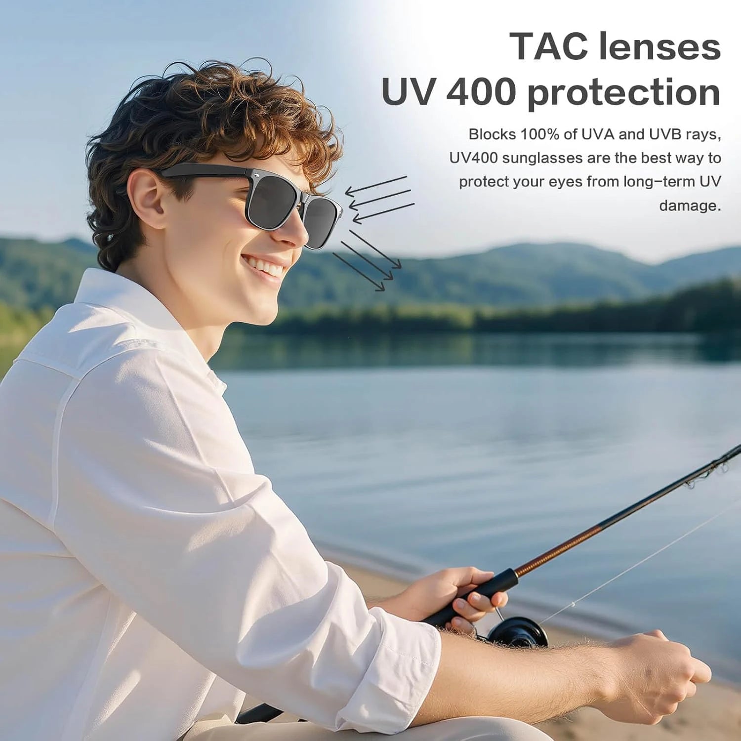 New 8 Million Pixels Camera Smart Glasses Recording Videos AI Photo Recognition Answer Translation Waterproof Blue light Glasses
